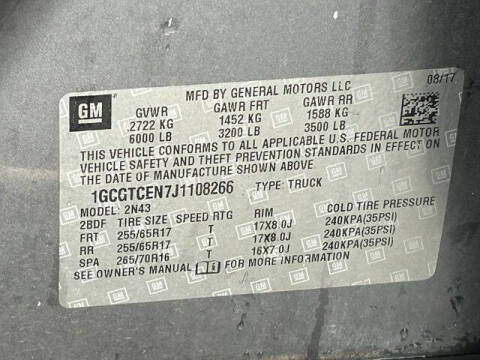 2018 Chevrolet Colorado