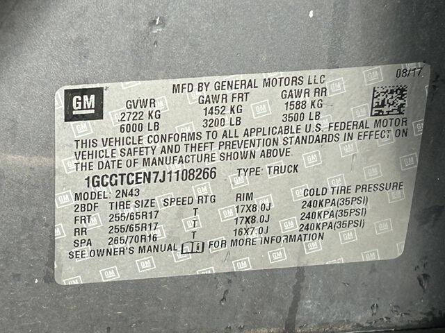 2018 Chevrolet Colorado