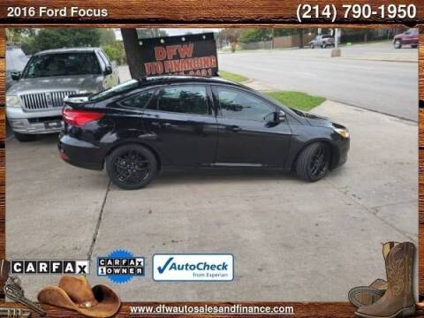 2016 Ford Focus for sale at DFW AUTO FINANCING LLC in Dallas TX