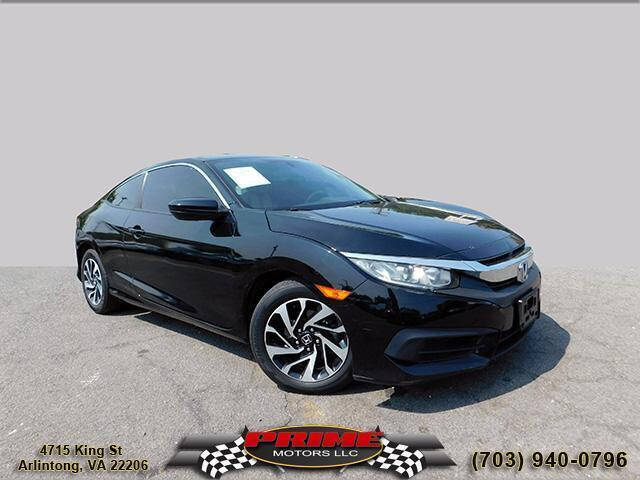 2016 Honda Civic for sale at PRIME MOTORS LLC in Arlington VA
