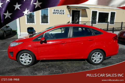 2013 Ford Fiesta for sale at MILLS CAR SALES INC in Clearwater FL