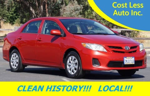 2013 Toyota Corolla for sale at Cost Less Auto Inc. in Rocklin CA