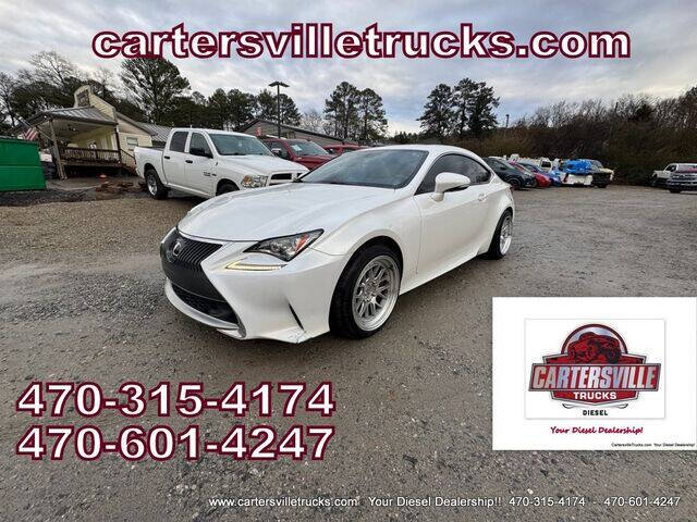 2016 Lexus RC 200t for sale at Cartersville Trucks in Cartersville GA