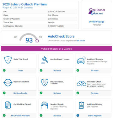 2020 Subaru Outback Premium