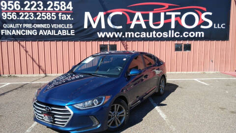 2017 Hyundai Elantra for sale at MC Autos LLC in Pharr TX