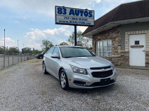 2015 Chevrolet Cruze for sale at 83 Autos in York PA
