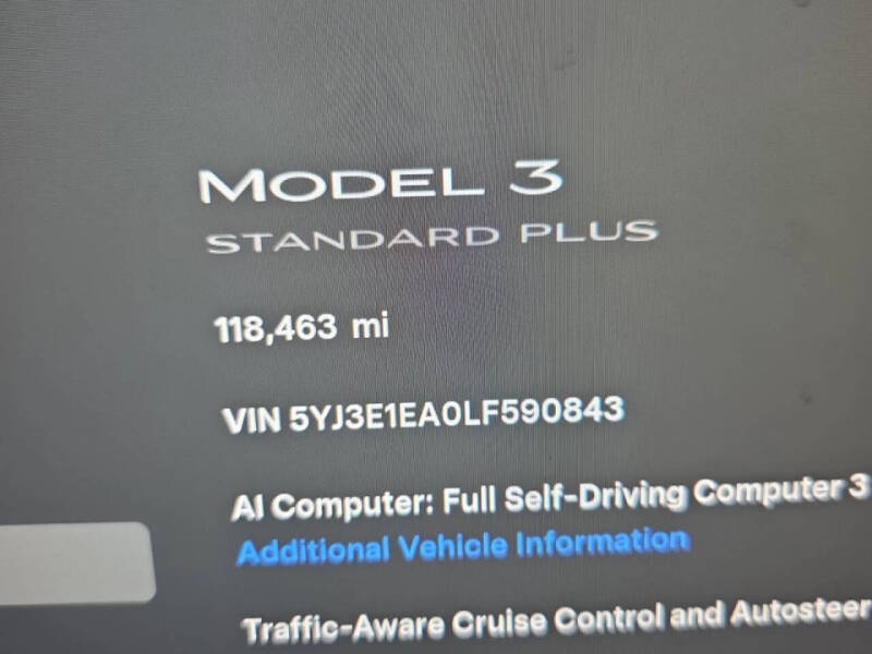 2020 Tesla Model 3 Standard Range Plus