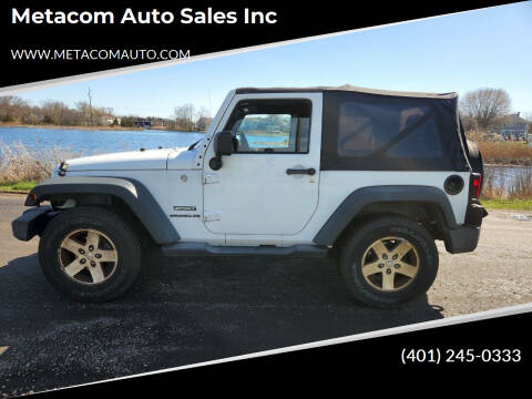 2012 Jeep Wrangler for sale at Metacom Auto Sales Inc in Warren RI