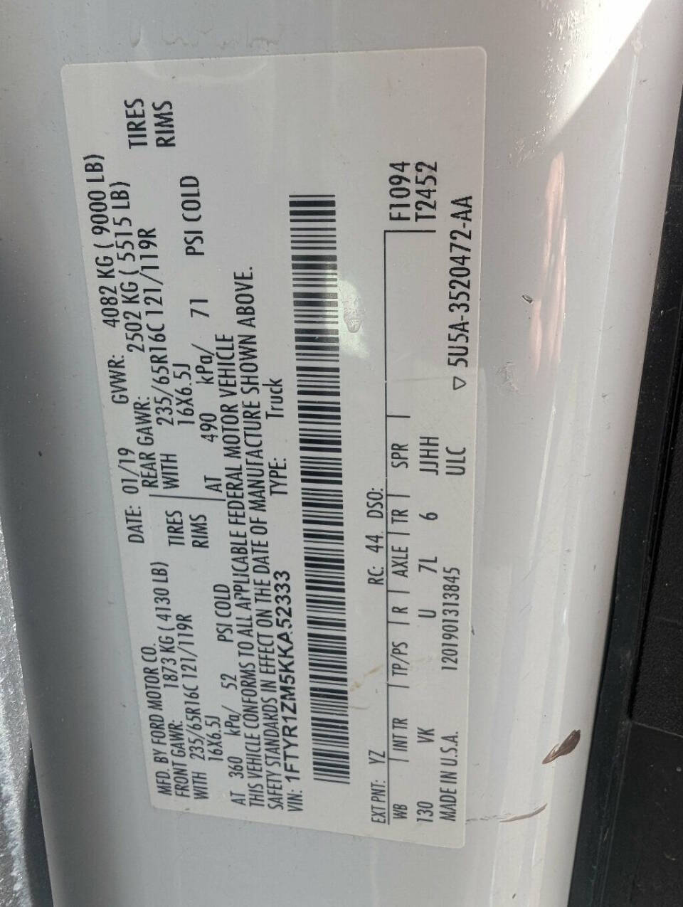 2019 Ford Transit 29