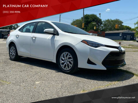 2018 Toyota Corolla for sale at PLATINUM CAR COMPANY in Detroit MI