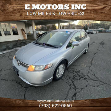 2006 Honda Civic for sale at E Motors INC in Vienna VA