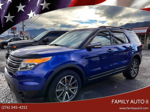 2015 Ford Explorer for sale at FAMILY AUTO II in Pounding Mill VA