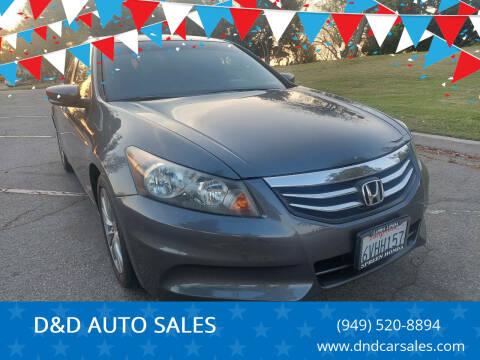 2012 Honda Accord for sale at D&D AUTO SALES in Whittier CA