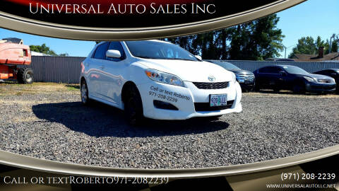 2010 Toyota Matrix for sale at Universal Auto Sales in Salem OR