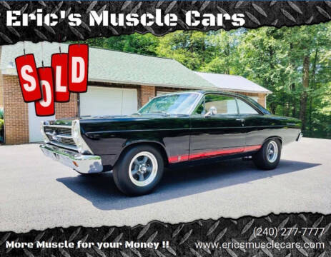 1966 Ford Fairlane for sale at Eric's Muscle Cars in Clarksburg MD