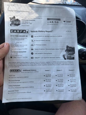 2016 Ford Escape SE