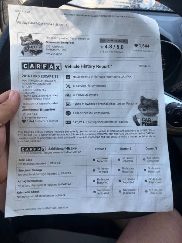 2016 Ford Escape SE