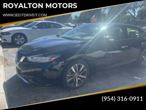 2020 Nissan Maxima for sale at ROYALTON MOTORS in Plantation FL