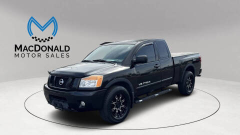 2012 Nissan Titan for sale at MacDonald Motor Sales in High Point NC