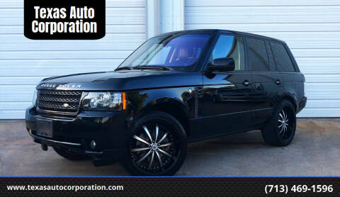 2012 Land Rover Range Rover for sale at Texas Auto Corporation in Houston TX