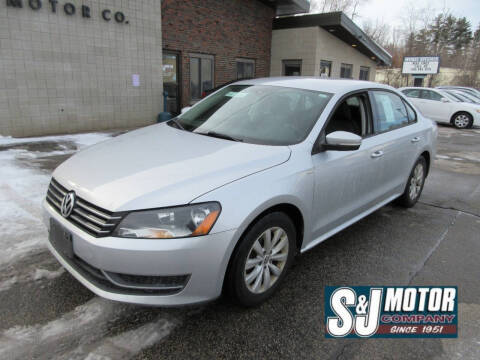 2014 Volkswagen Passat for sale at S & J Motor Co Inc. in Merrimack NH