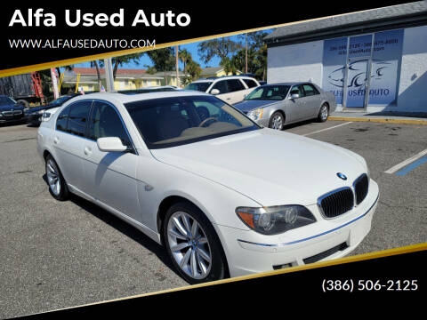 2007 BMW 7 Series for sale at Alfa Used Auto in Holly Hill FL