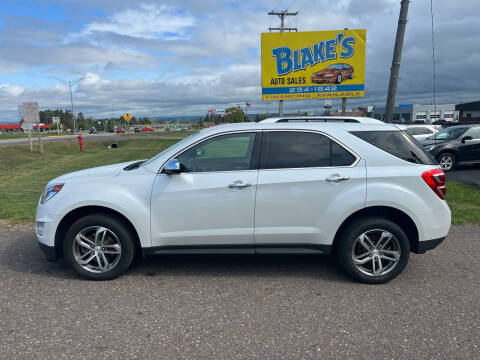 2016 Chevrolet Equinox for sale at Blake's Auto Sales LLC in Rice Lake WI