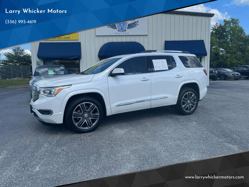 2019 GMC Acadia for sale at Larry Whicker Motors in Kernersville NC