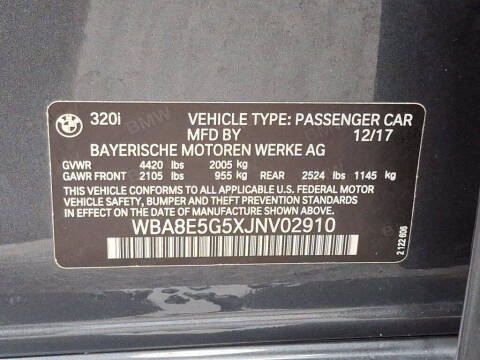 2018 BMW 3 Series 320i xDrive