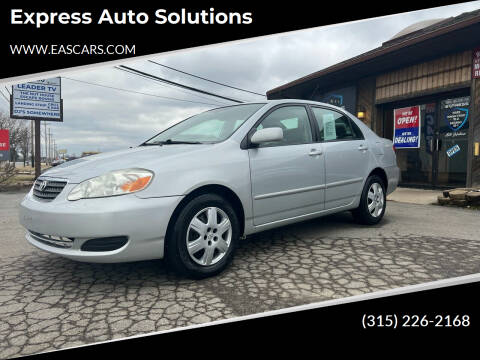 2008 Toyota Corolla for sale at Express Auto Solutions in Rochester NY