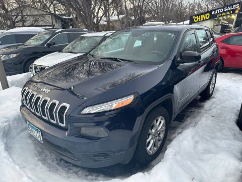2015 Jeep Cherokee for sale at Chinos Auto Sales in Crystal MN
