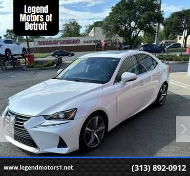 2018 Lexus IS 300 for sale at Legend Motors of Detroit in Detroit MI