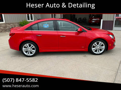 2015 Chevrolet Cruze for sale at Heser Auto & Detailing in Jackson MN