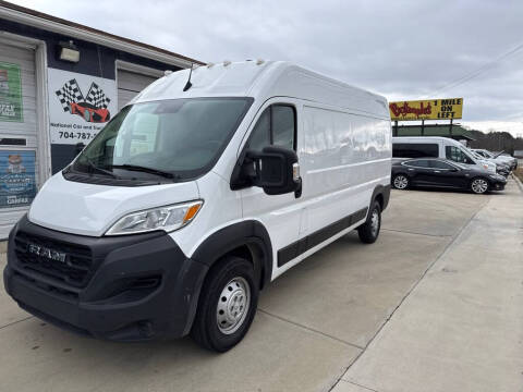 2023 RAM ProMaster for sale at NATIONAL CAR AND TRUCK SALES LLC in Concord NC