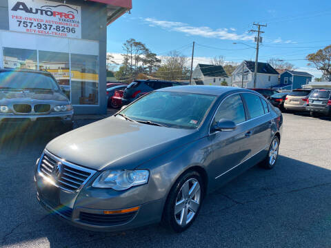 2008 Volkswagen Passat for sale at AutoPro Virginia LLC in Virginia Beach VA