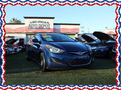 2015 Hyundai Elantra for sale at American Auto Depot in Modesto CA