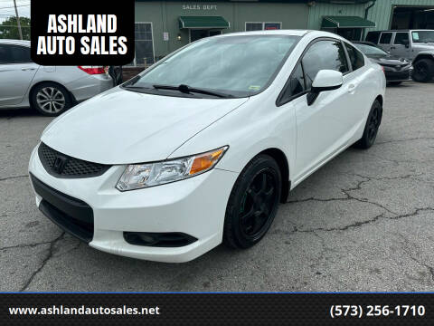 2012 Honda Civic for sale at ASHLAND AUTO SALES in Columbia MO