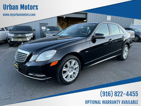 2012 Mercedes-Benz E-Class for sale at Urban Motors in Sacramento CA