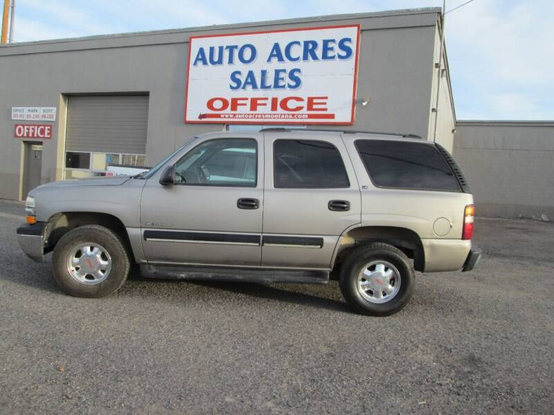 2001 Chevrolet Tahoe for sale at Auto Acres in Billings MT