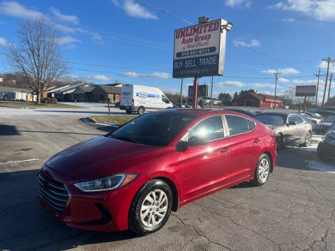 2017 Hyundai Elantra for sale at Unlimited Auto Group in West Chester OH
