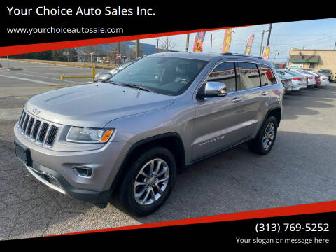 2015 Jeep Grand Cherokee for sale at Your Choice Auto Sales Inc. in Dearborn MI