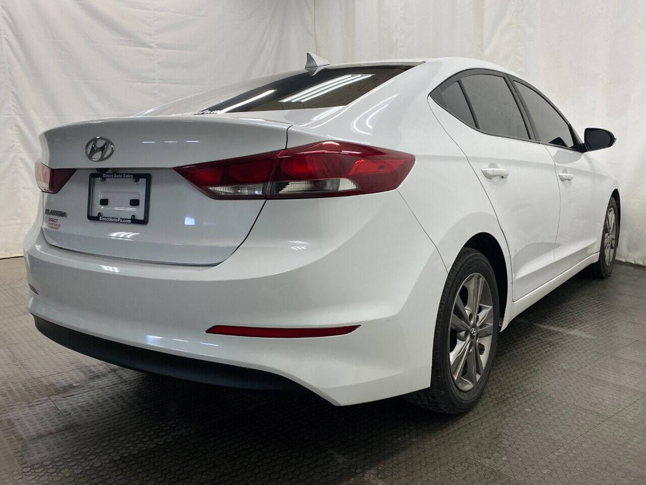 2017 Hyundai Elantra Value Edition 4dr Sedan (US) - White exterior view 9