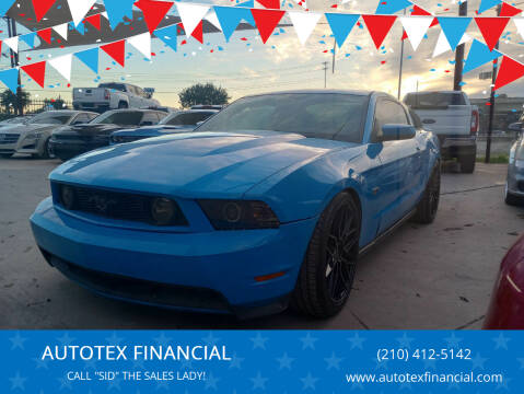 2010 Ford Mustang for sale at AUTOTEX FINANCIAL in San Antonio TX