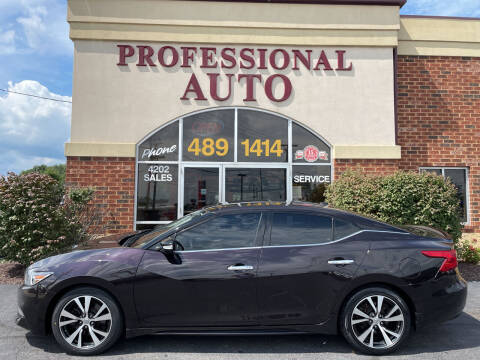 2016 Nissan Maxima for sale at Professional Auto Sales & Service in Fort Wayne IN