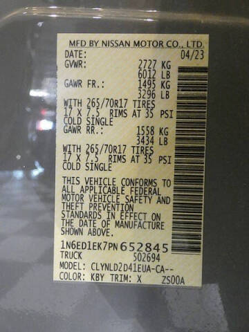 2023 Nissan Frontier