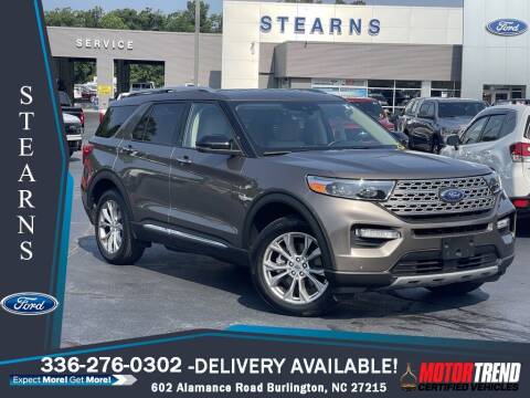 2021 Ford Explorer for sale at Stearns Ford in Burlington NC