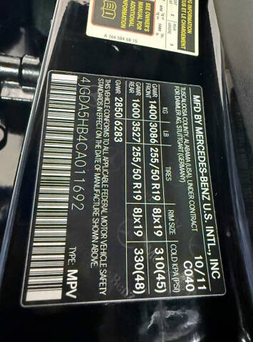 2012 Mercedes-Benz M-Class ML 350