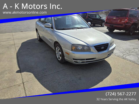 2006 Hyundai Elantra for sale at A - K Motors Inc. in Vandergrift PA