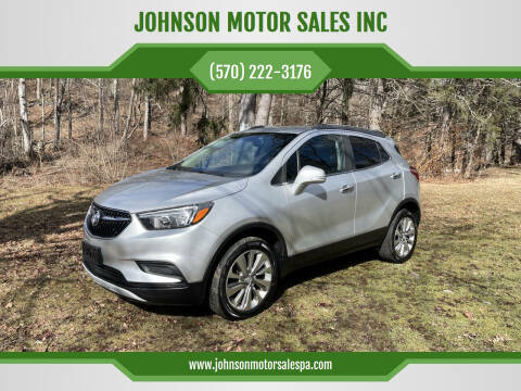 2017 Buick Encore for sale at JOHNSON MOTOR SALES INC in Lenoxville PA