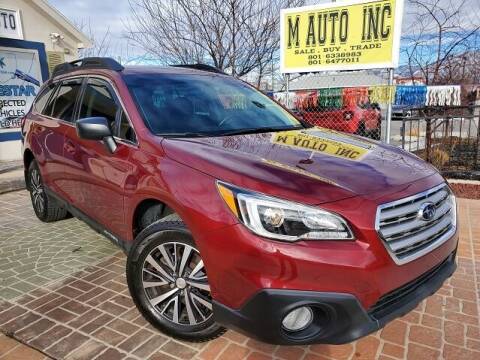 2015 Subaru Outback for sale at M AUTO, INC in Millcreek UT